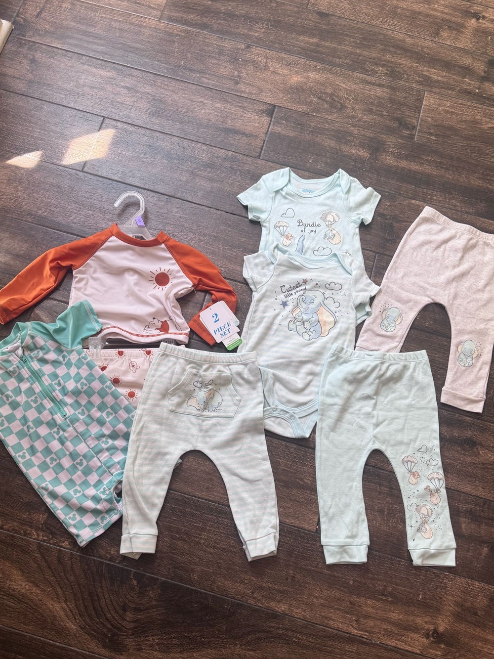 DISNEY Boys’ Mix & Match Onesies, Pants Set & Swim - 12 Months
